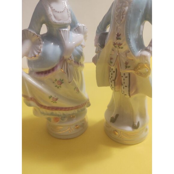 Victorian Figurines Figure Ceramic Porcelain Pottery by Ucago Occupied Japan - Picture 16 of 16